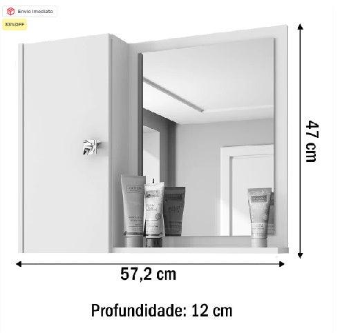 Painel de Banheiro com 1 Porta e 1 Prateleira CLP 24/25 - My Store