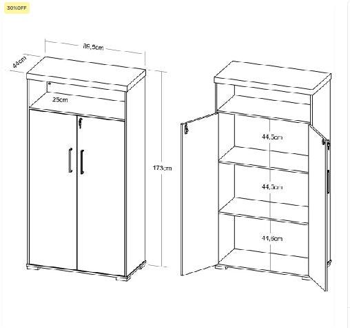 Armário para Escritório Padrão CLP 24/25 - My Store