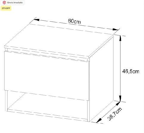 Criado aéreo para banheiro CLP 24/25 - My Store