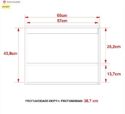 Criado aéreo para banheiro CLP 24/25 - My Store