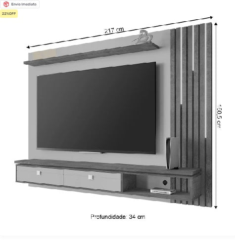 Estante Completa para Televisão Padrão CLP 24/25 - My Store