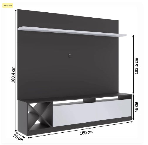 Estante Completa para Televisão Padrão CLP 24/25 - My Store