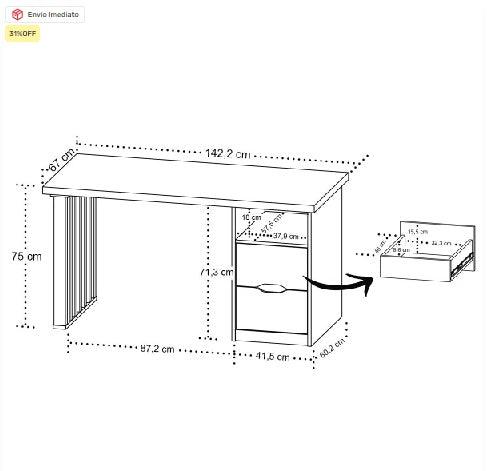 Mesa Moderna Home Office CLP 24/25 - My Store