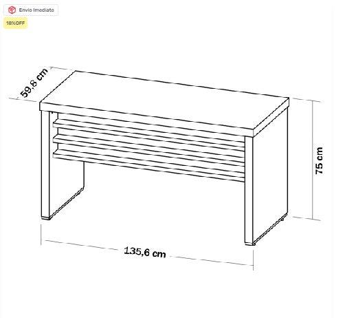 Mesa Clássica de Escritório CLP 24/25 - My Store